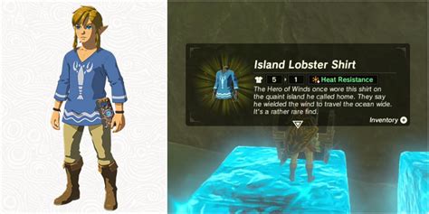 How to Get the Island Lobster Shirt and Upgrades Zelda: Breath …