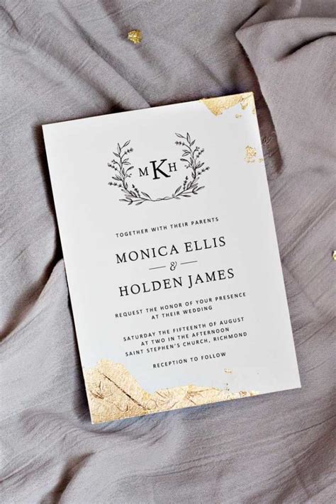 How to Gold Leaf Wedding Invitations - The Easy Way!