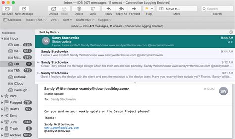 How to Group Messages by Thread in Mac Mail Program
