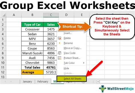 How to Group Worksheets in Excel