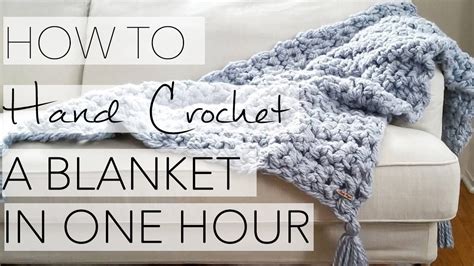 How to Hand Crochet a Blanket in One Hour