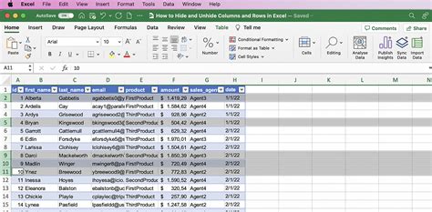 How to Hide and Unhide Columns and Rows in Excel Layer Blog