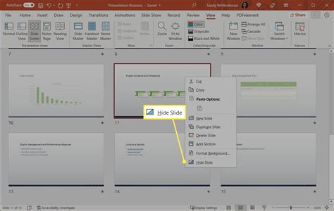 How to Hide and Unhide a Slide in PowerPoint