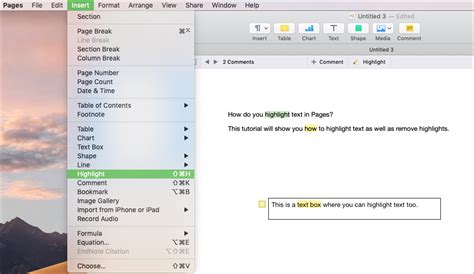 How to Highlight Text in Pages for Mac