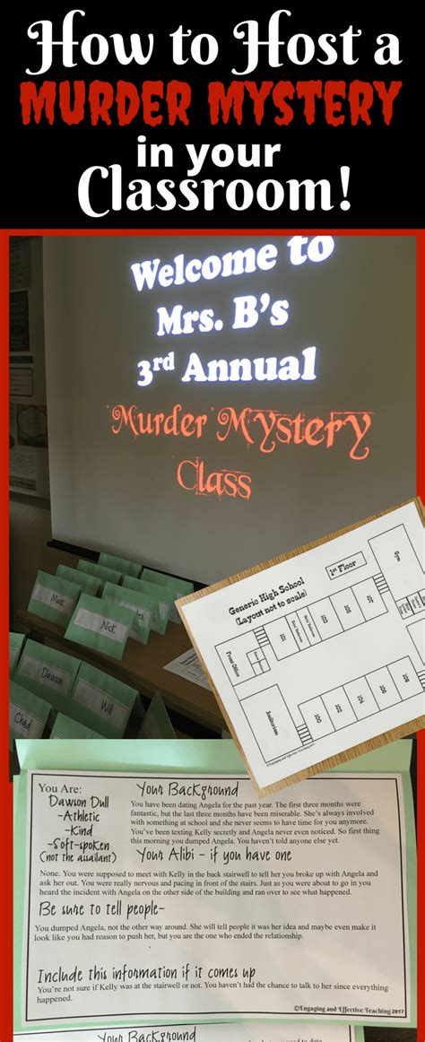 How to Host a Classroom Murder Mystery