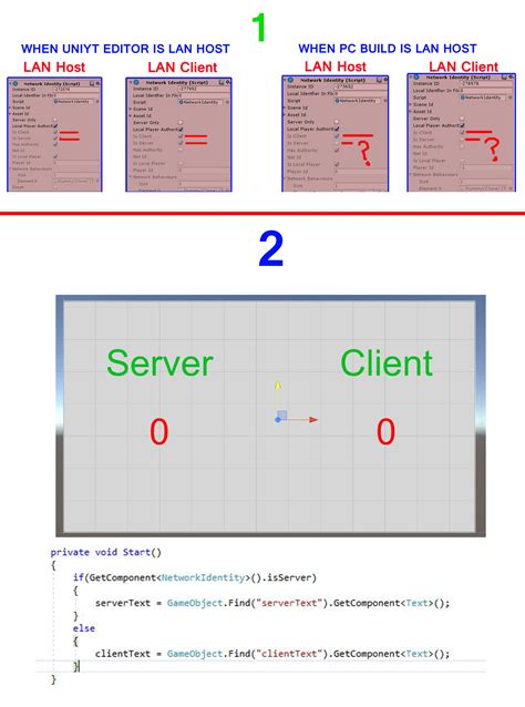 How to Identify Sever and Client Seprately in Unity 3d