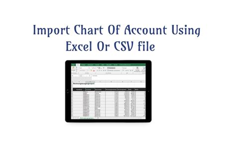 How to Import Chart of Accounts from CSV or Excel File Odoo Apps