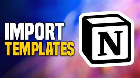 How to Import Notion Template YouTube