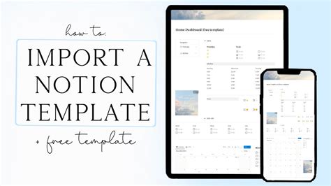 How to Import a Notion Template YouTube
