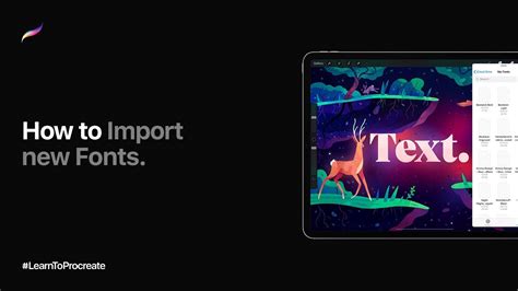 How to Import new Fonts in Procreate YouTube