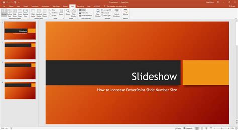How to Increase PowerPoint Slide Number Size