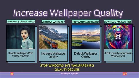 How to Increase wallpaper JPEG quality in Windows 10 - YouTube