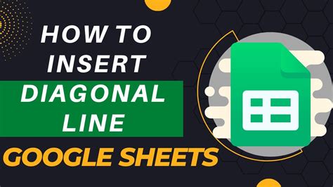 How to Insert Diagonal Lines in Cell in Google Sheets