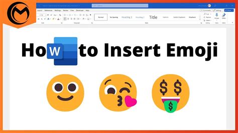 How to Insert Emoji in Microsoft Word Documents YouTube