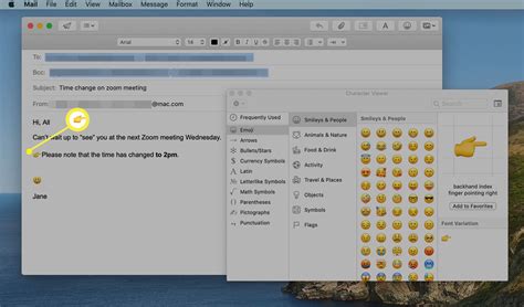 How to Insert Emoji in macOS Mail