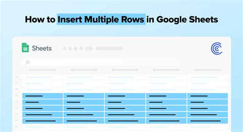 How to Insert Multiple Rows in Google Sheets Coefficient