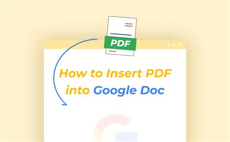 How to Insert PDF into Google Doc in 3 Ways / How do I insert a PDF