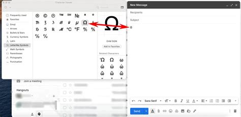 How to Insert Special Characters in a Windows Email