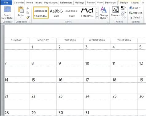 How to Insert a Calendar in Word Document Learn Word