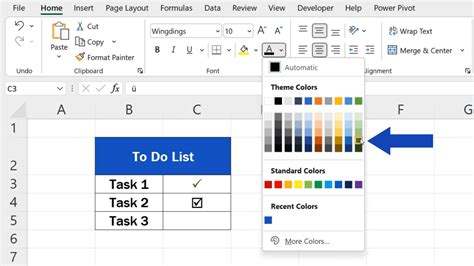 How to Insert a Check Mark in Excel