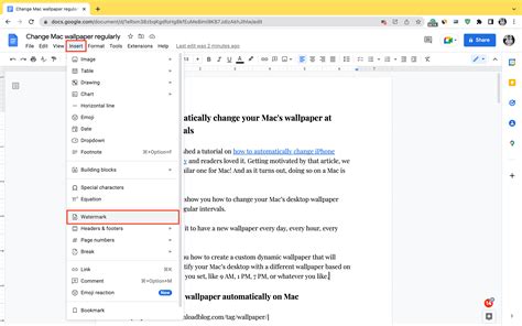 How to Insert an Image Watermark in Google Docs - How-To Geek