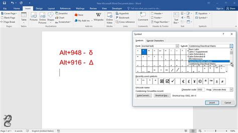 How to Insert or Type the Delta Symbol in Word YouTube.