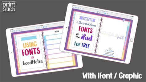 How to Install Fonts on the iPad + Using fonts in GoodNotes YouTube