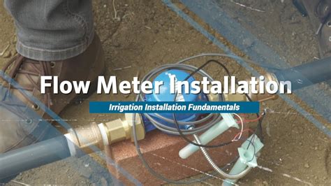 How to Install Hunter Flow Meter - YouTube