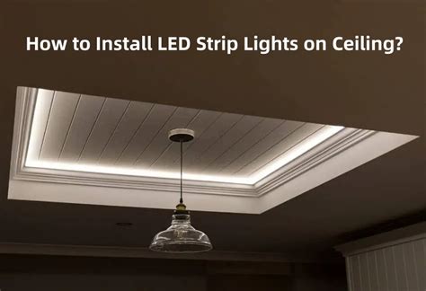 How to Install LED Strip Lights On Ceiling in 60 Seconds