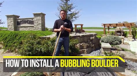 How to Install a Bubbling Boulder - YouTube