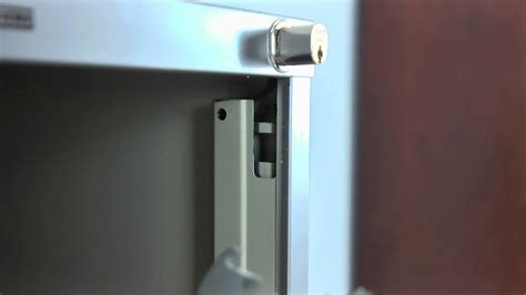 How to Install a Lock on a HON File Cabinet - YouTube