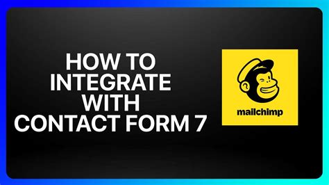 How to Integrate Contact Form 7 and MailChimp Fly High Media