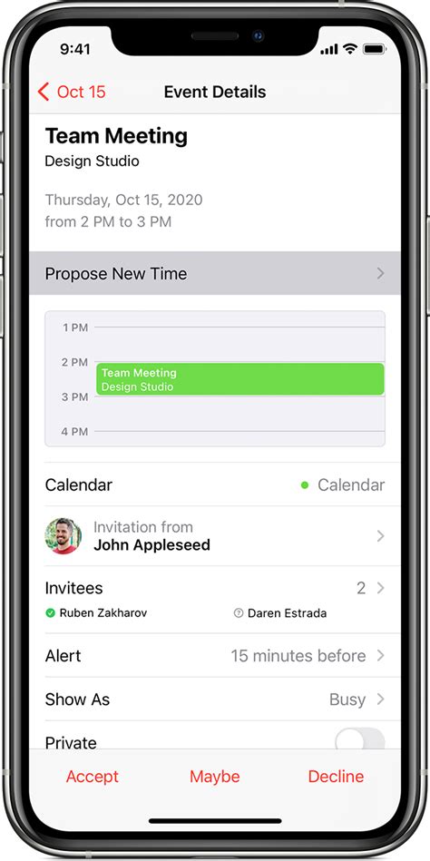 How to Invite Someone to a Meeting in Calendar on iPhone Calendar app