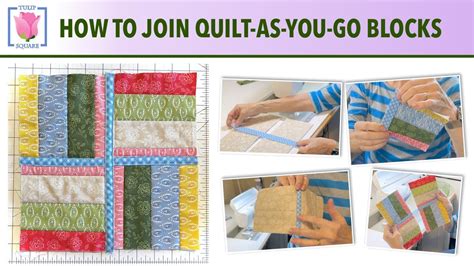 How to Join Quilt Blocks as You Go TUTORIAL