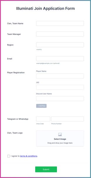 How to Join the Illuminati Membership Application