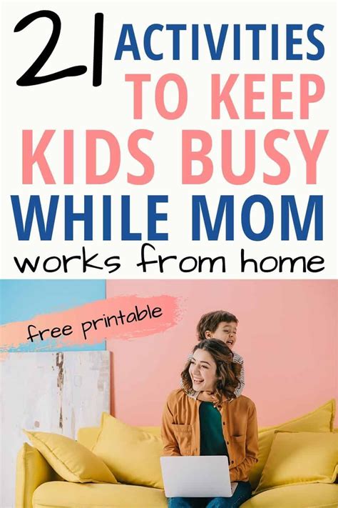 How to Keep Your Kids Busy When You Need to Work From Home