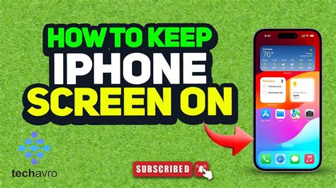 How to Keep iPhone Screen On