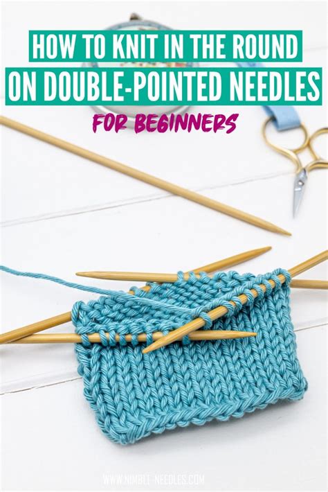 How to Knit With DoublePointed Needles
