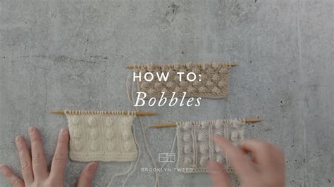 How to Knit a Bobble YouTube