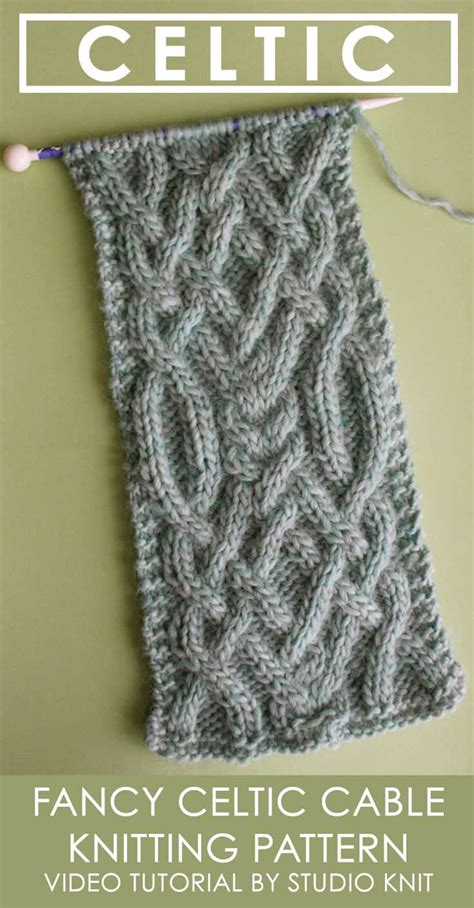 How to Knit a Fancy Celtic Cable Pattern with Studio Knit Cable