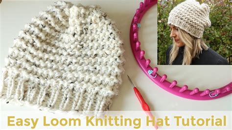 How to Knit a Hat on a Loom Easy Beanie Pattern for Beginners