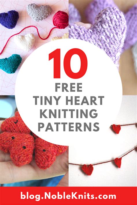 How to Knit a Tiny Heart 10 Free Patterns — Blog.NobleKnits