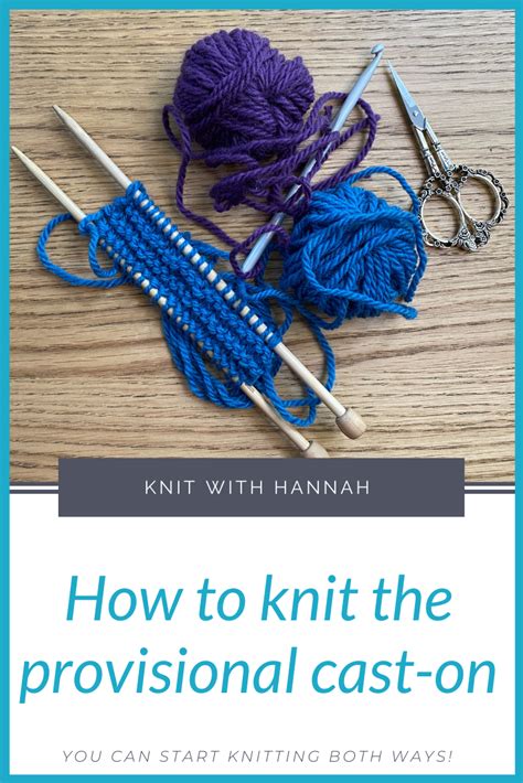 How to Knit the Provisional Cast On Method