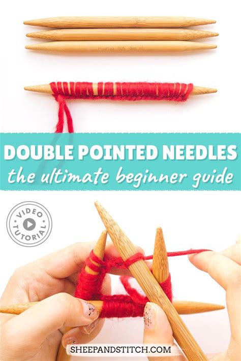 How to Knit with Double Pointed Needles for Beginners Sheep and Stitch