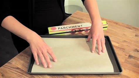 How to Line a Cookie Sheet with Parchment Paper YouTube