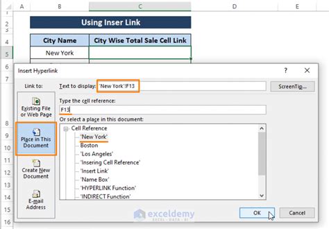 How to Link Cell to Another Sheet in Excel (7 Methods) ExcelDemy