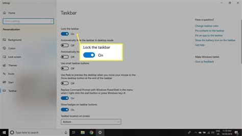 How to Lock the Taskbar in Windows