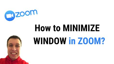 How to MINIMIZE ZOOM WINDOW? - YouTube