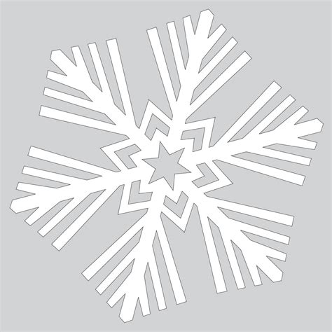 How to Make 6 Sided Crystal Snowflake Tutorial Template Free