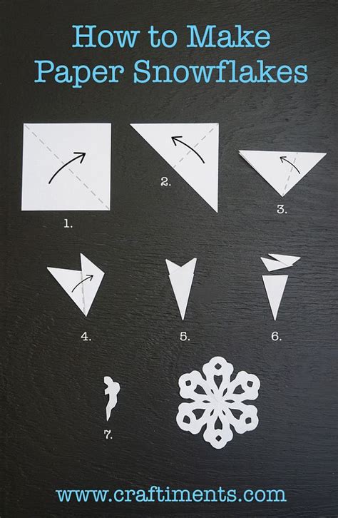 How to Make 6Pointed Paper Snowflakes Paper snowflake patterns